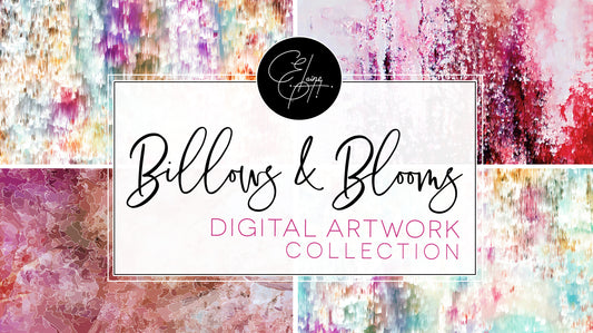 Billows & Blooms - Digital Art Collection