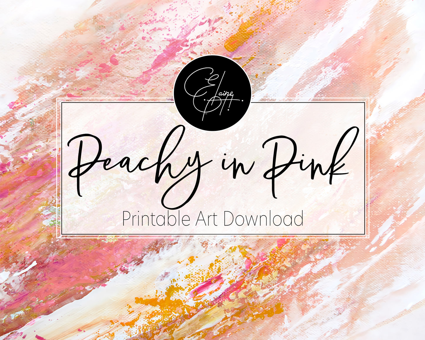 Peachy in Pink - Printable Wall Art