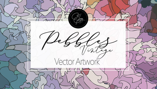 PEBBLES VINTAGE - Vector Art Background | Digital Paper