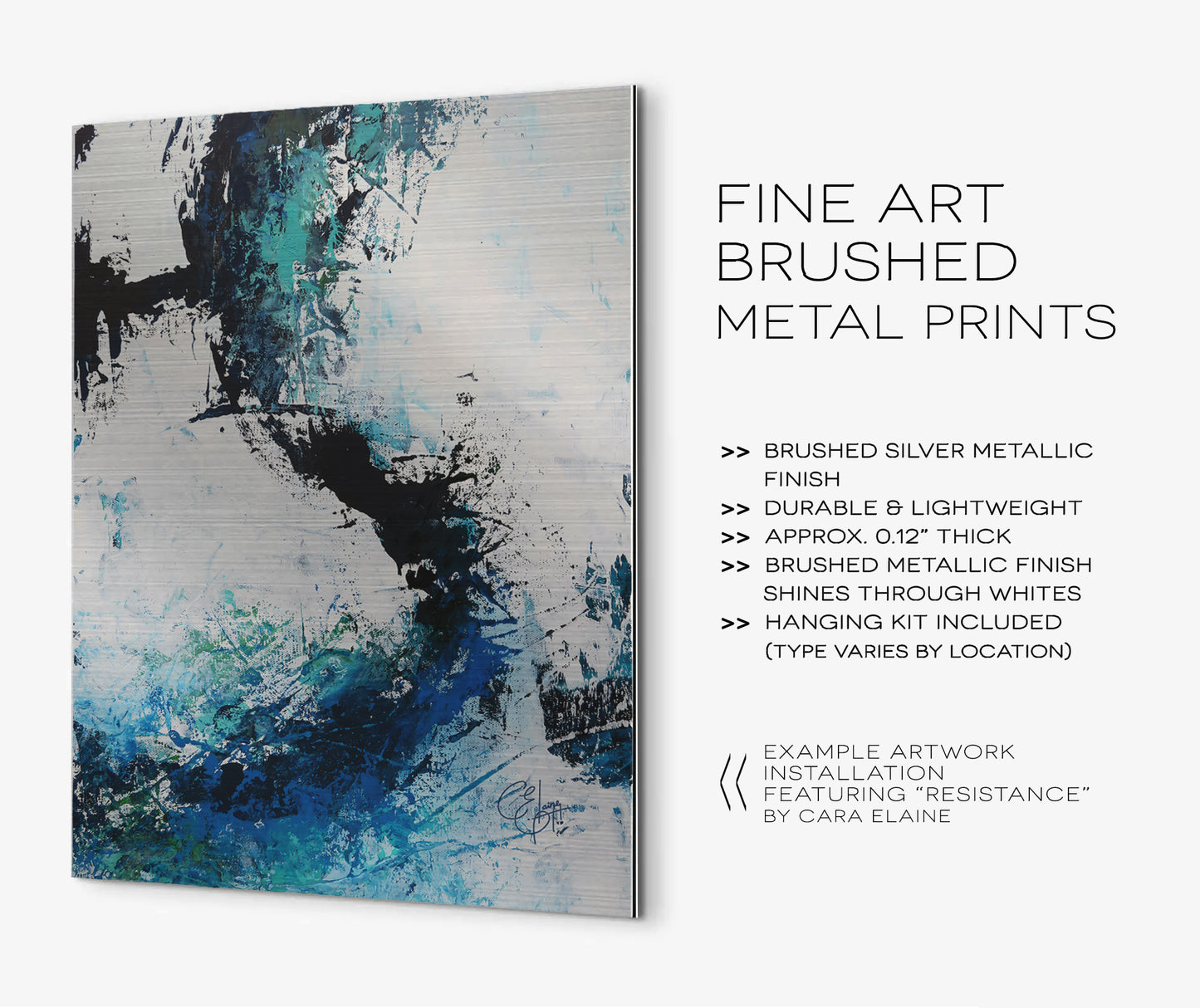 Pivot - Brushed Metal Print