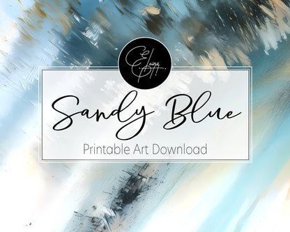 Sandy Blue - Printable Wall Art