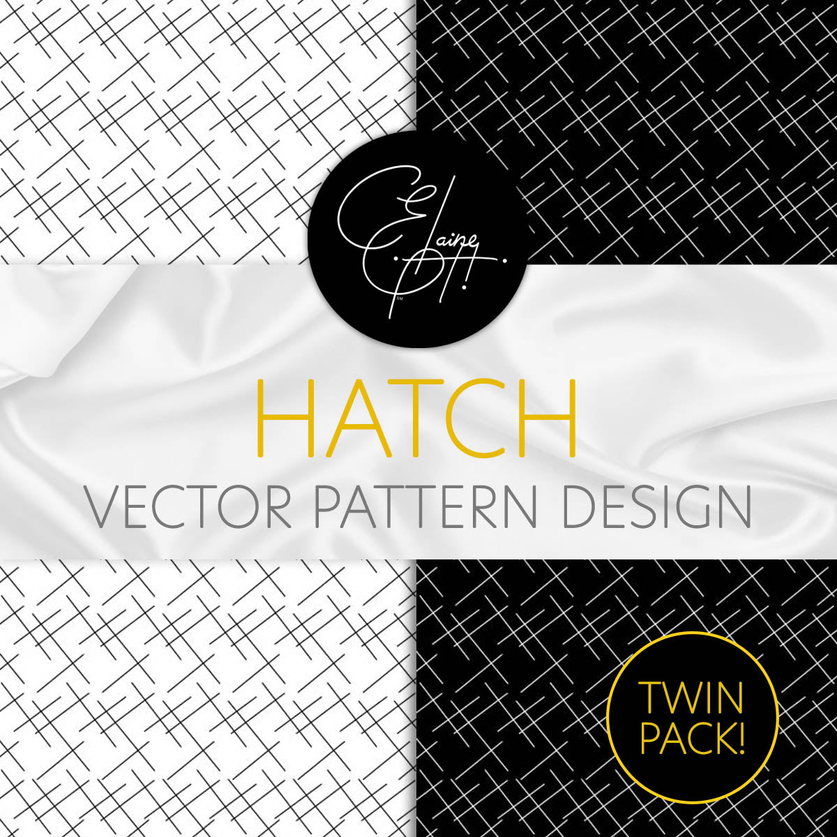 Hatch - Seamless Vector Pattern Design Twin Pack