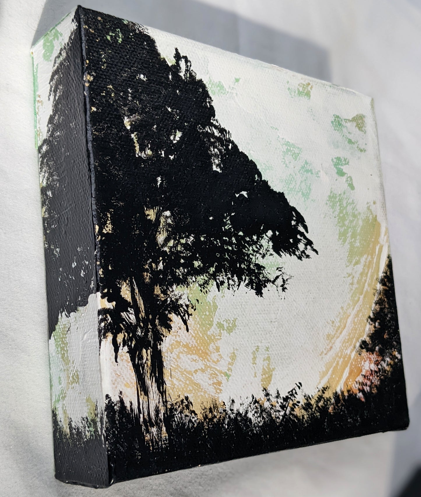 Tree Silhouette 002  - 6" Canvas Mini